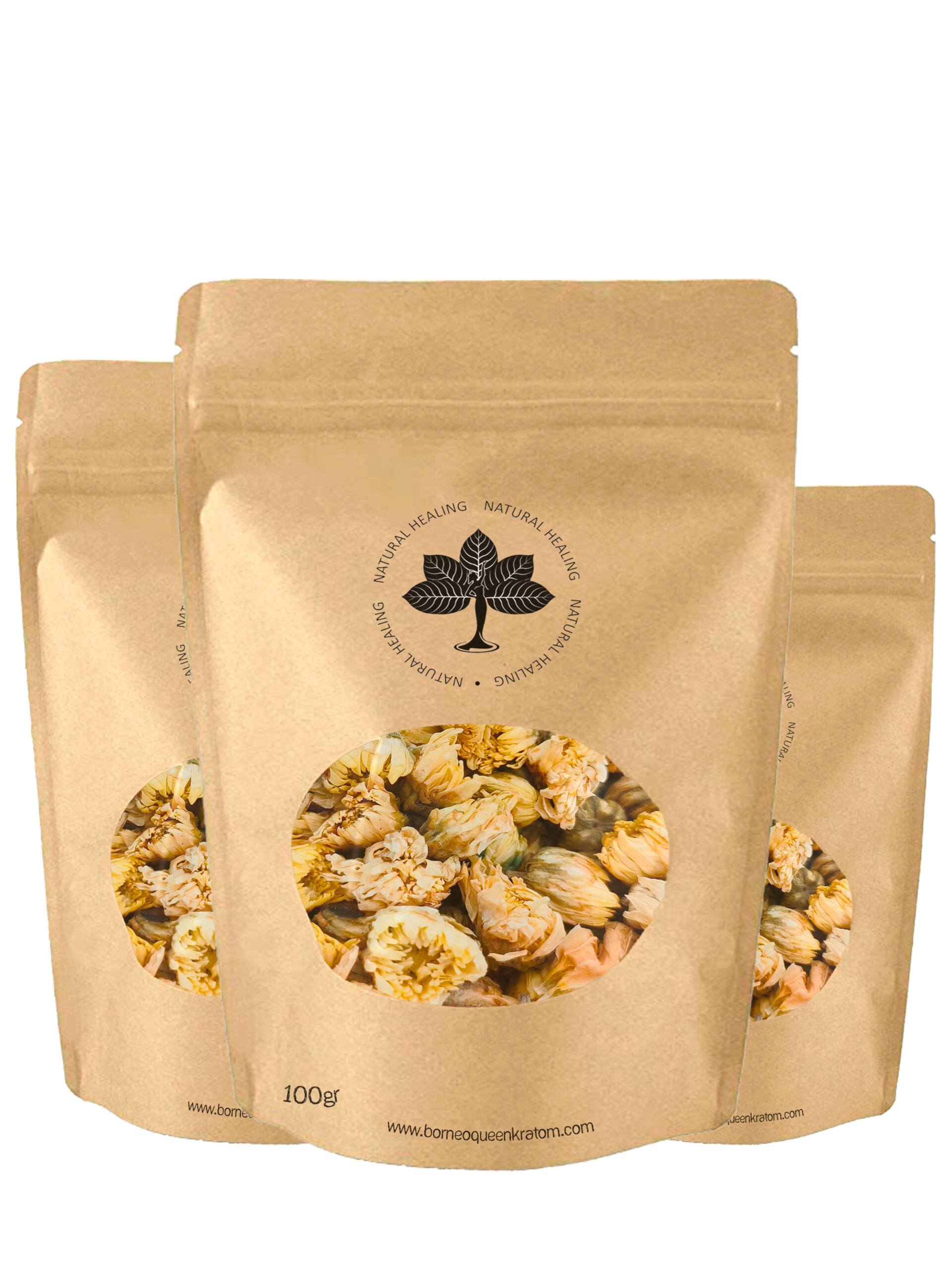 100 grams Package of Baby Chrysanthemum Tea from Borneo Queen Kratom Natural Healing