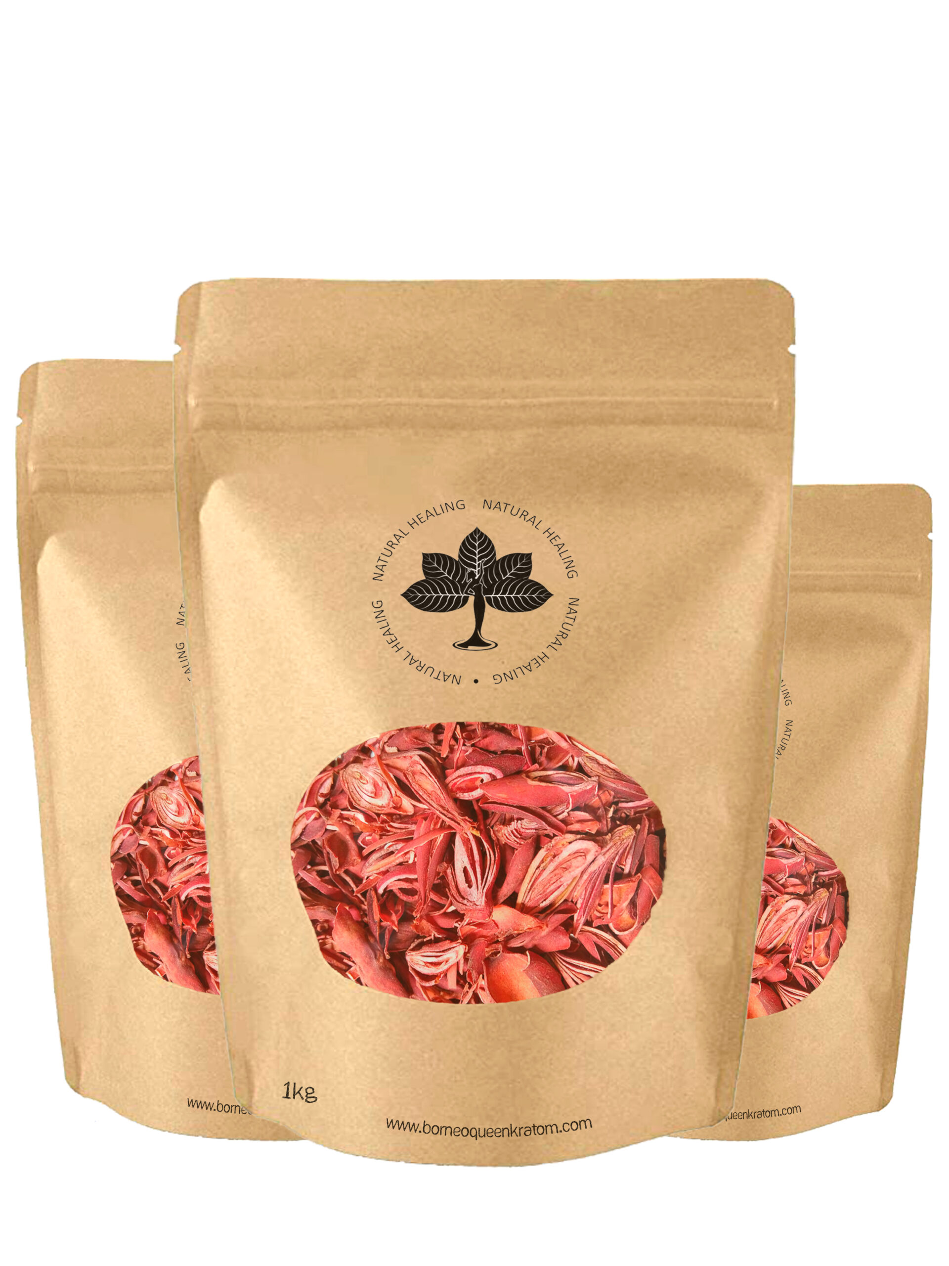 1 kilogram Package of red onions from Borneo Queen Kratom Natural Healing