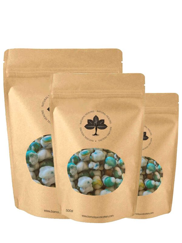 500 grams Package of Garlic Green Peas snack from Borneo Queen Kratom Natural Healing