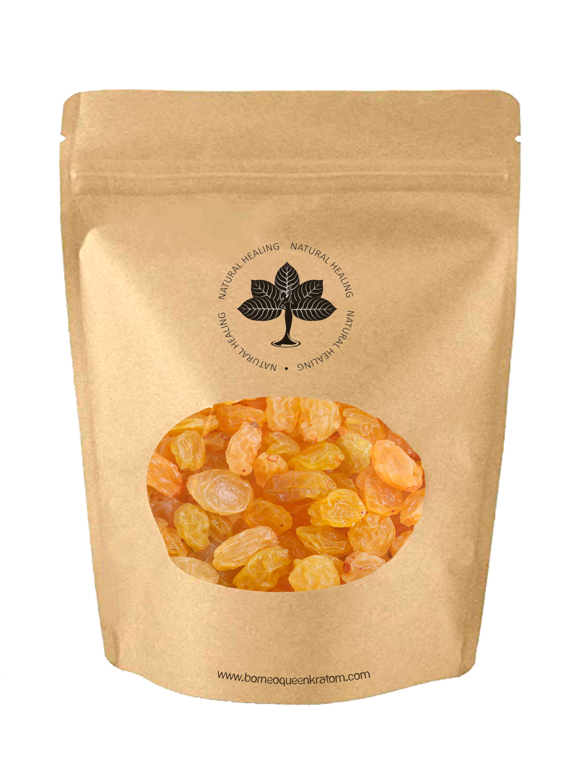 Package of Golden Raisins from Borneo Queen Kratom Natural Healing