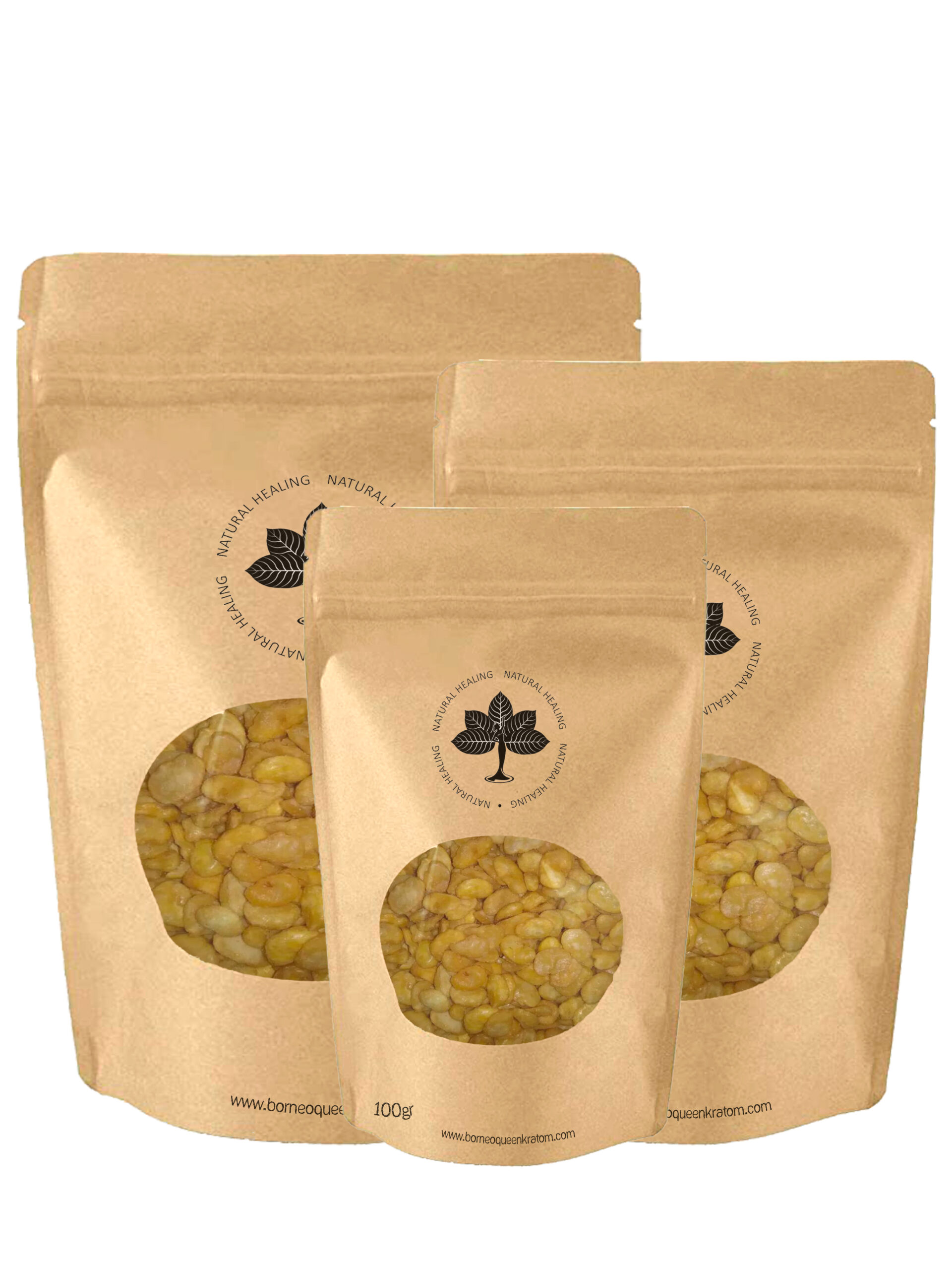 100 grams Package of Jack Beans snack from Borneo Queen Kratom Natural Healing