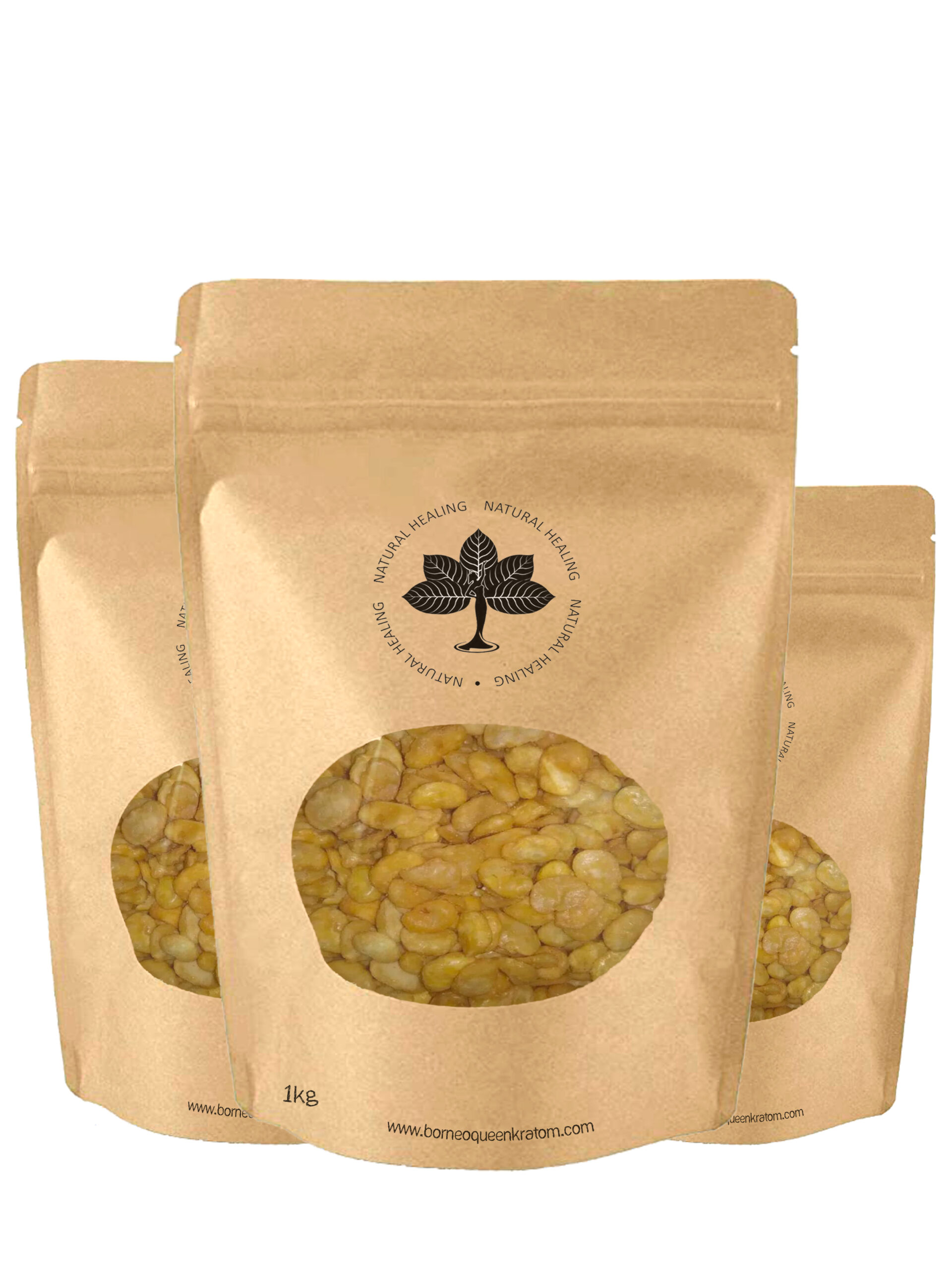 1 kilogram Package of Jack Beans snack from Borneo Queen Kratom Natural Healing