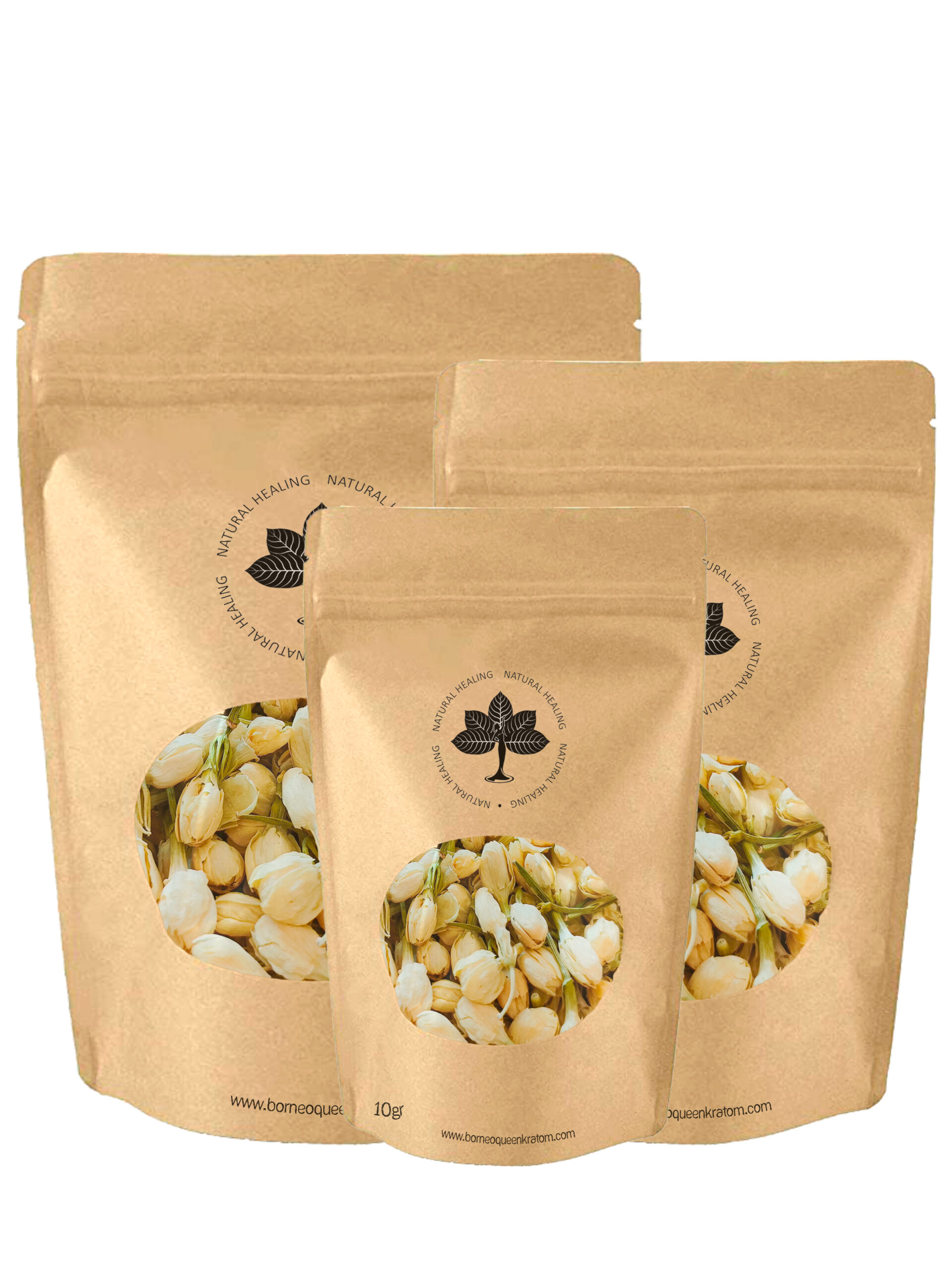 10 grams Package of Jasmine Tea from Borneo Queen Kratom Natural Healing