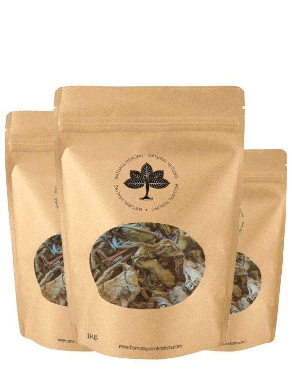 1 kilogram Package of Organic Green Tea from Borneo Queen Kratom Natural Healing