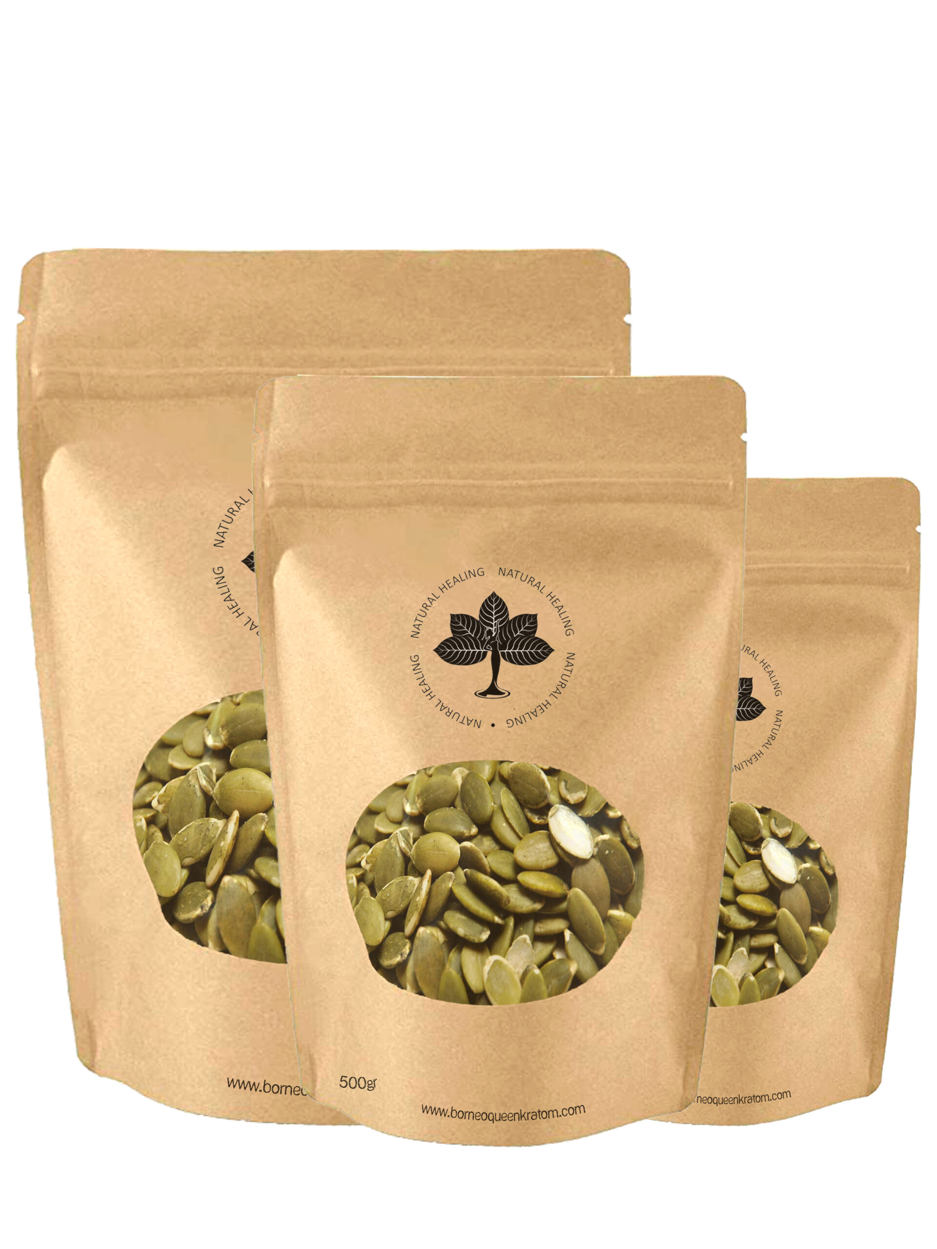 500 grams Package of Pumpkin Seeds from Borneo Queen Kratom Natural Healing
