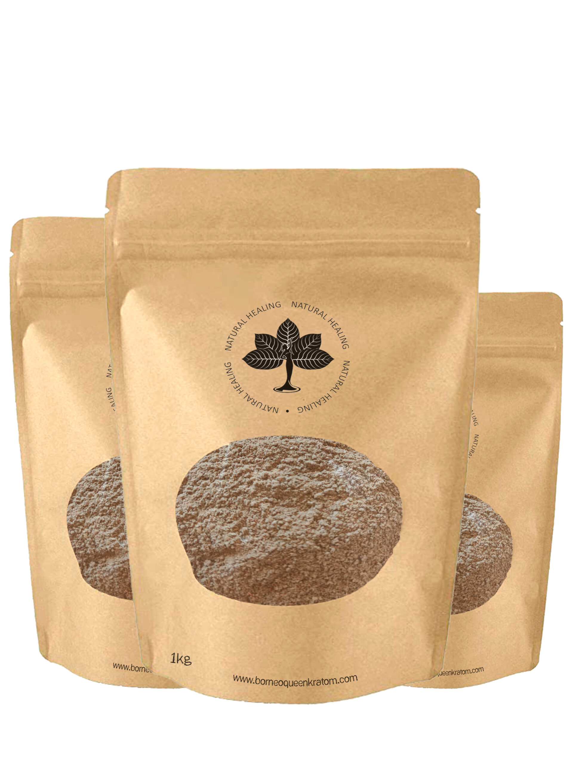 1 kilogram Package of Red Ginger from Borneo Queen Kratom Natural Healing