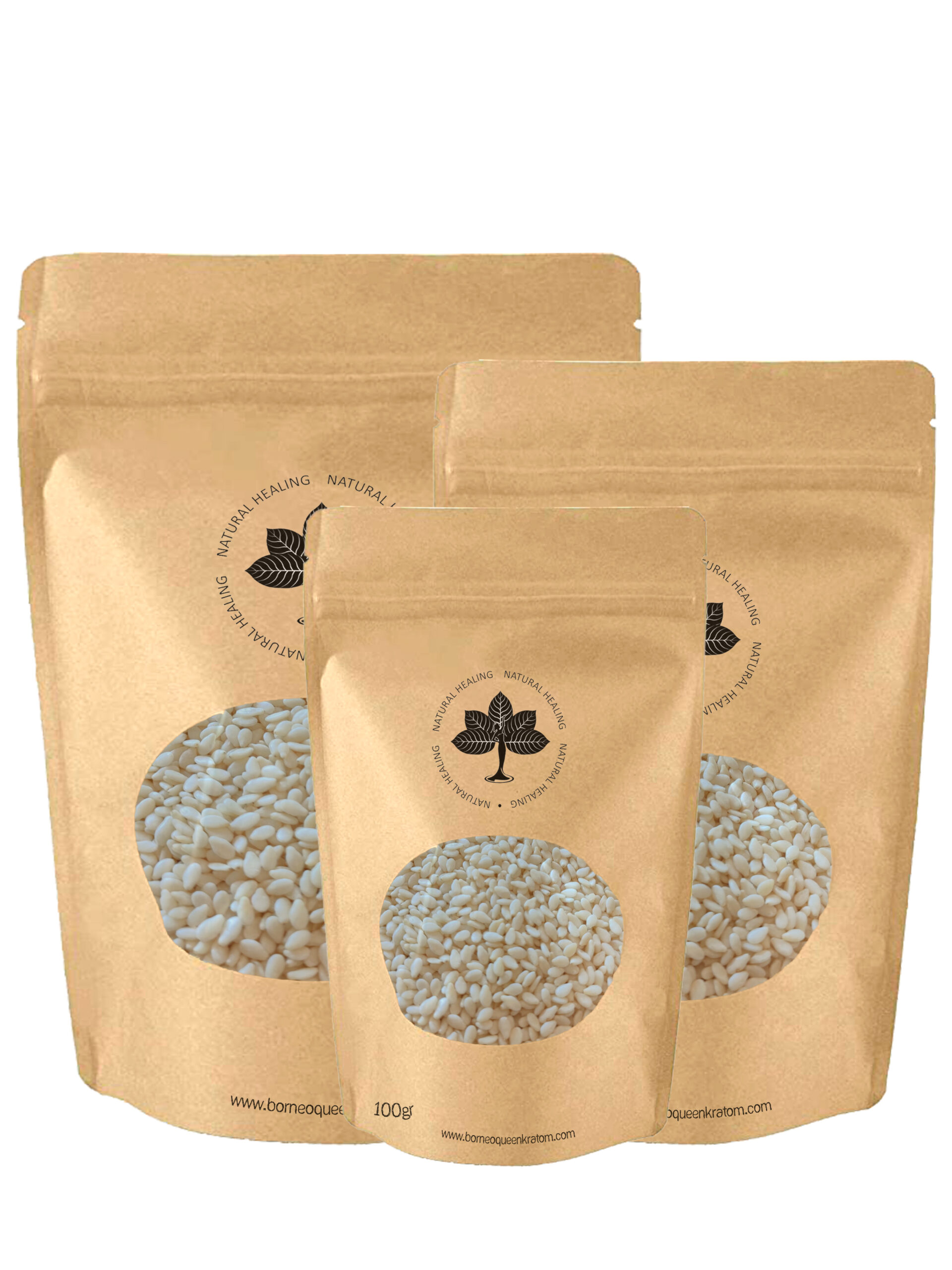 100 grams Package of Sesame Seeds from Borneo Queen Kratom Natural Healing