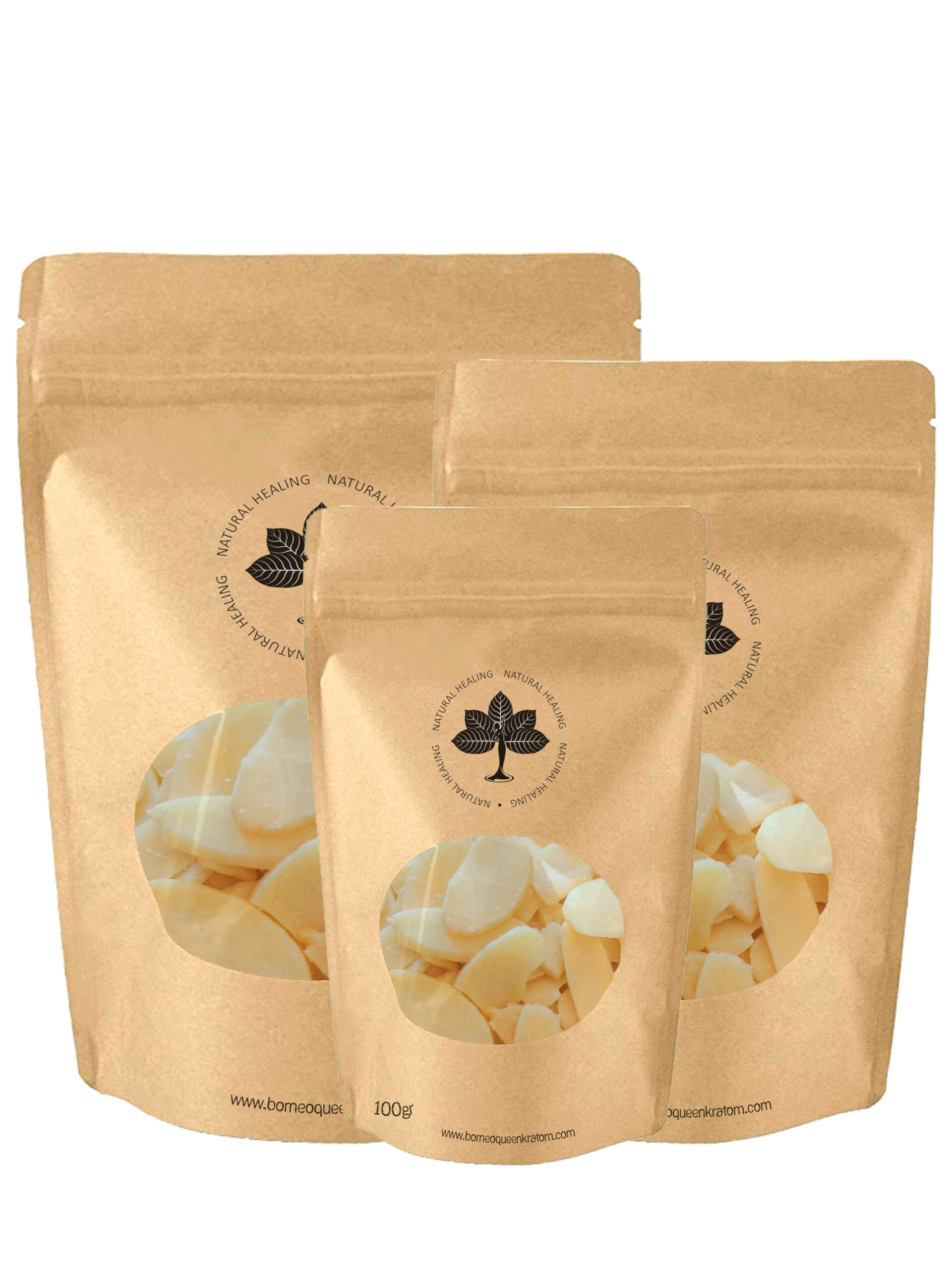 100 grams Package of Sliced Almonds from Borneo Queen Kratom Natural Healing