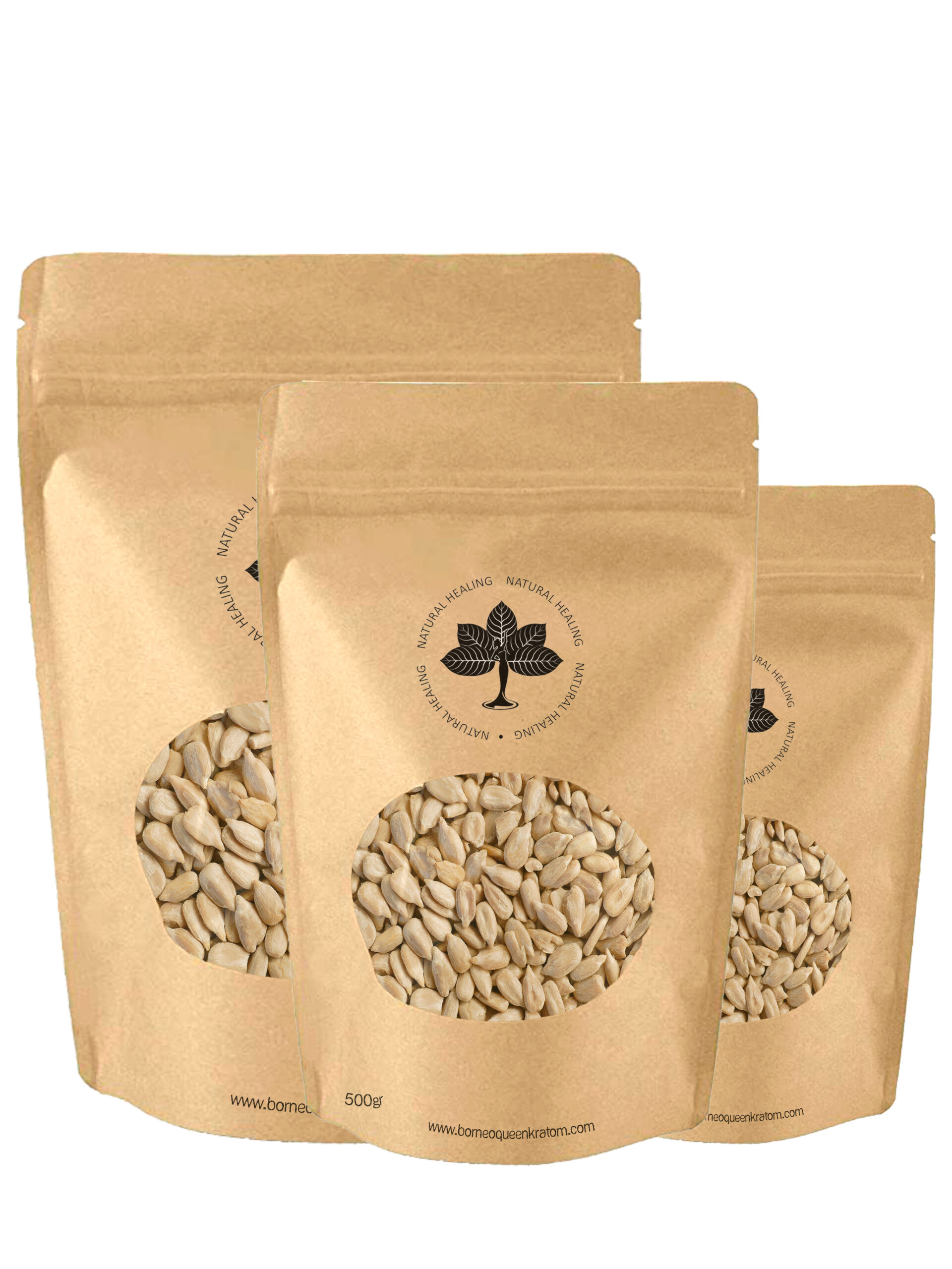 500 grams Package of Sunflower Seeds snack from Borneo Queen Kratom Natural Healing