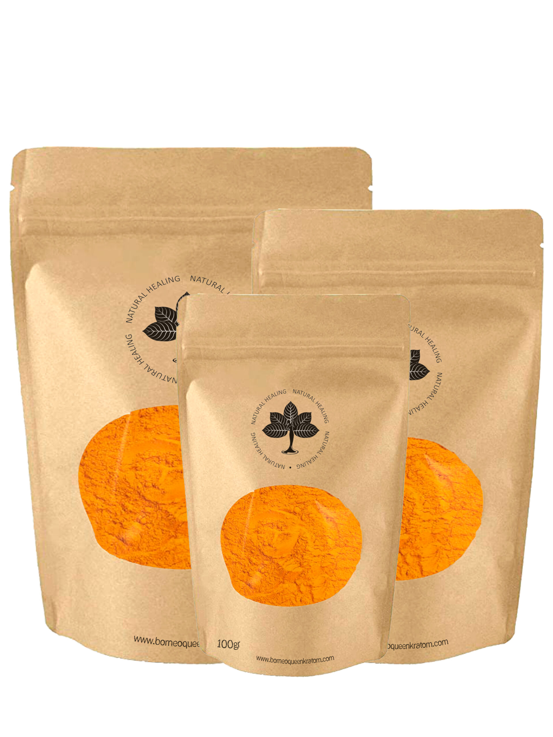 100 grams Package of Turmeric from Borneo Queen Kratom Natural Healing